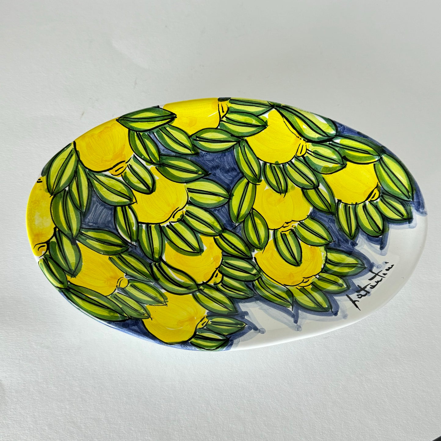 Servierschale oval "Limone"
