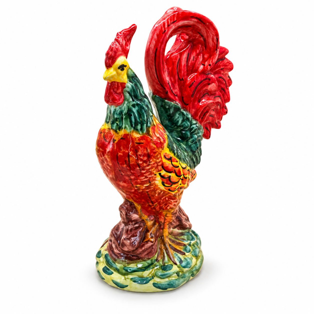 Gallo Siciliano – Handgefertigter Keramikhahn aus Sizilien