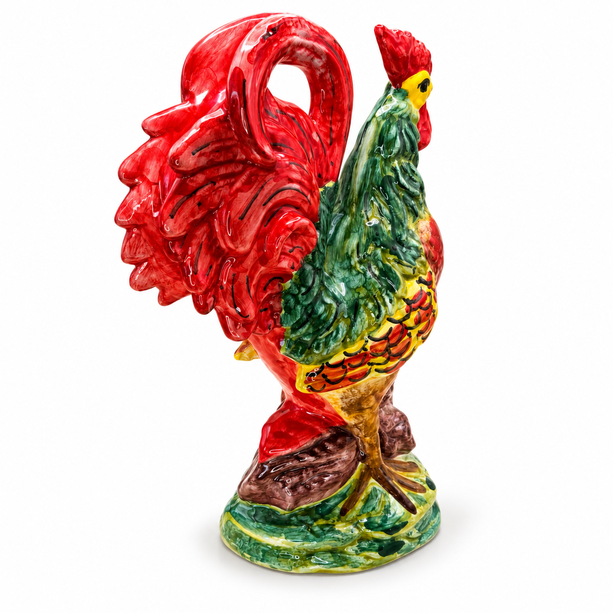Gallo Siciliano – Handgefertigter Keramikhahn aus Sizilien
