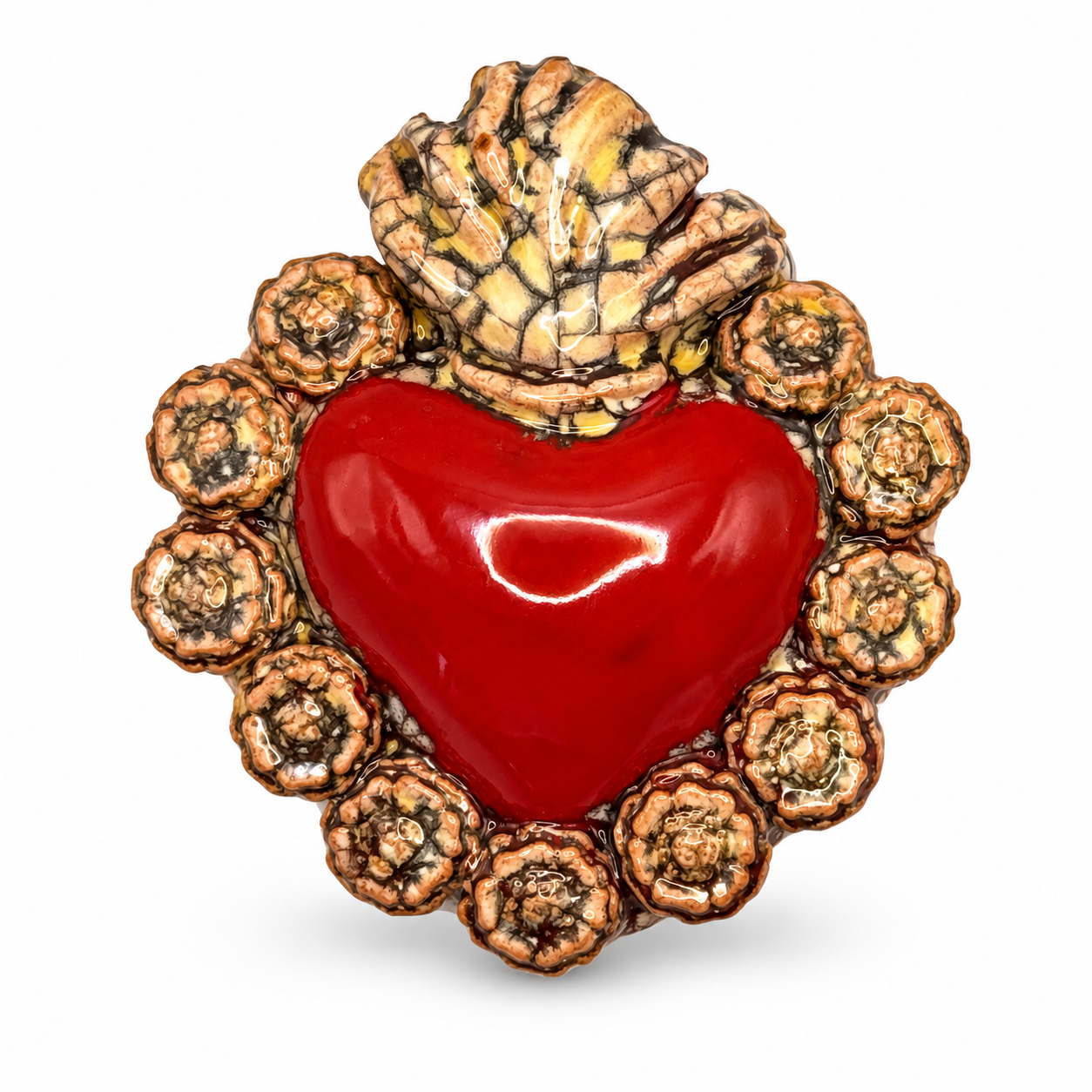 Kleines Herz aus Keramik "Sacro Cuore piccolo" 42