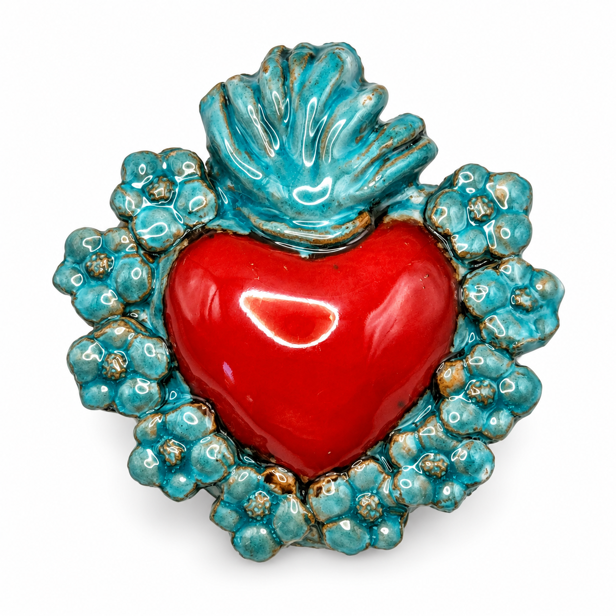 Kleines Herz aus Keramik "Sacro Cuore piccolo" 48
