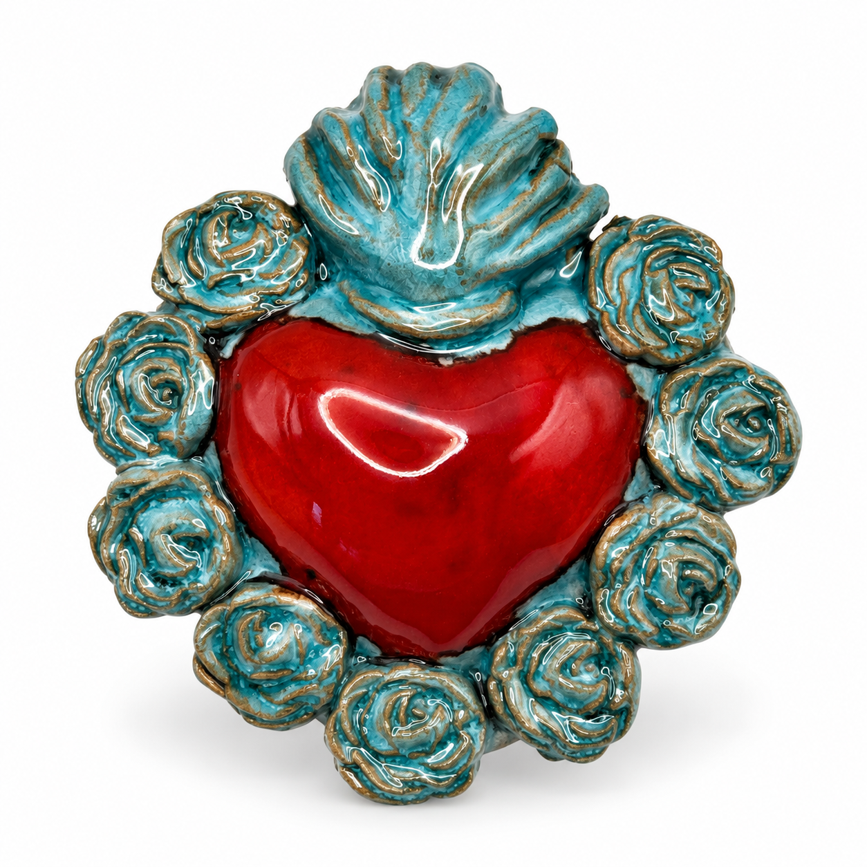 Kleines Herz aus Keramik "Sacro Cuore piccolo" 47