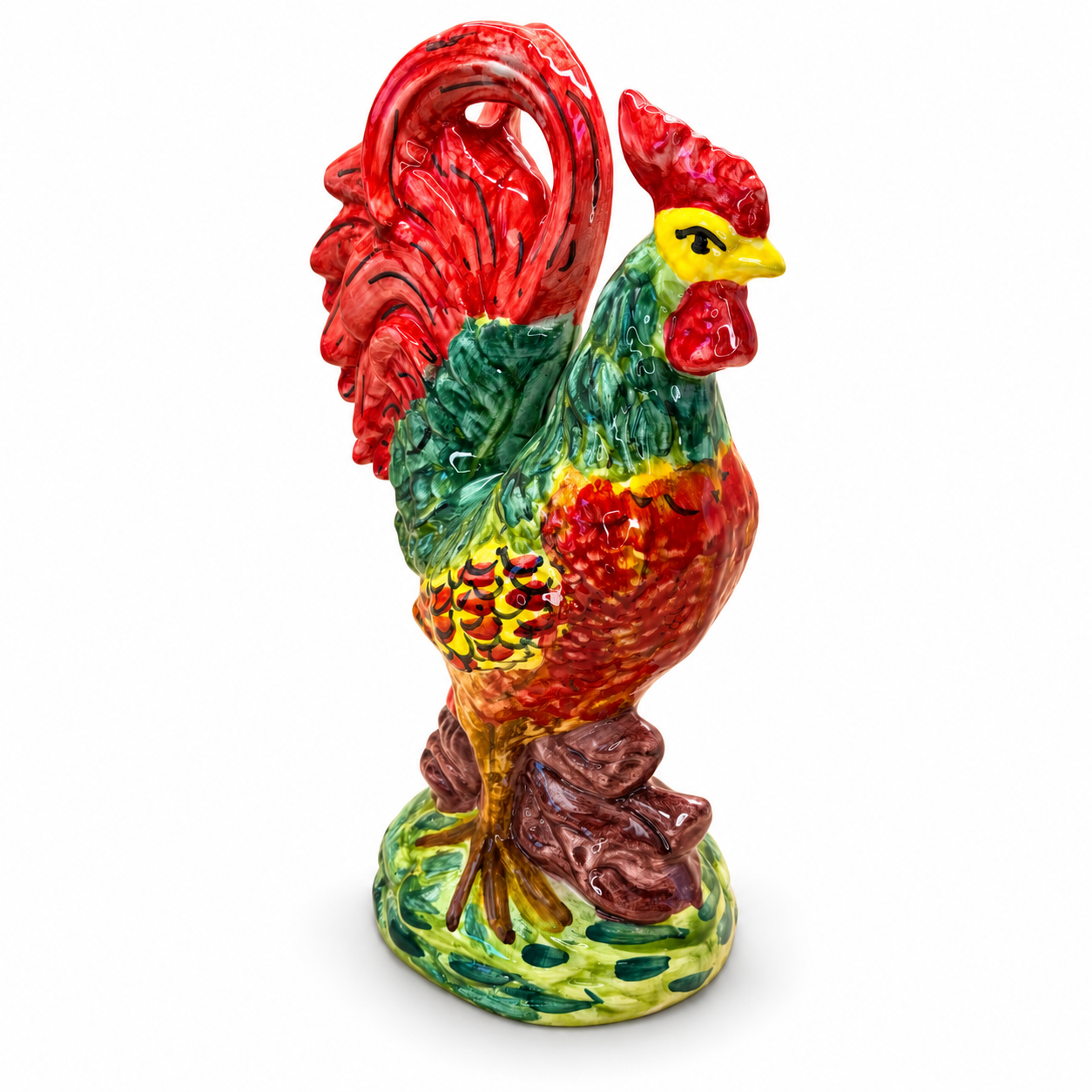 Gallo Siciliano – Handgefertigter Keramikhahn aus Sizilien