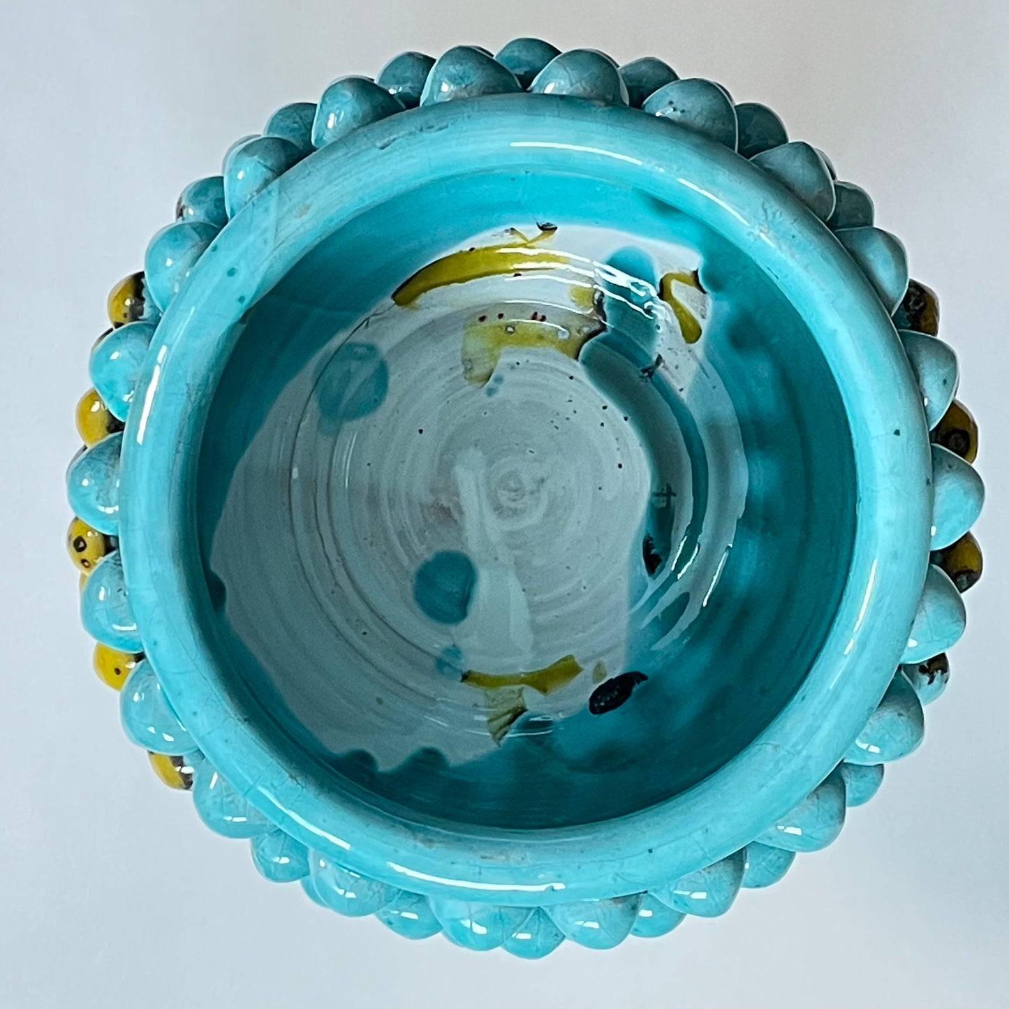 Keramikschale mit Fuß (Mezza Pigna) #2