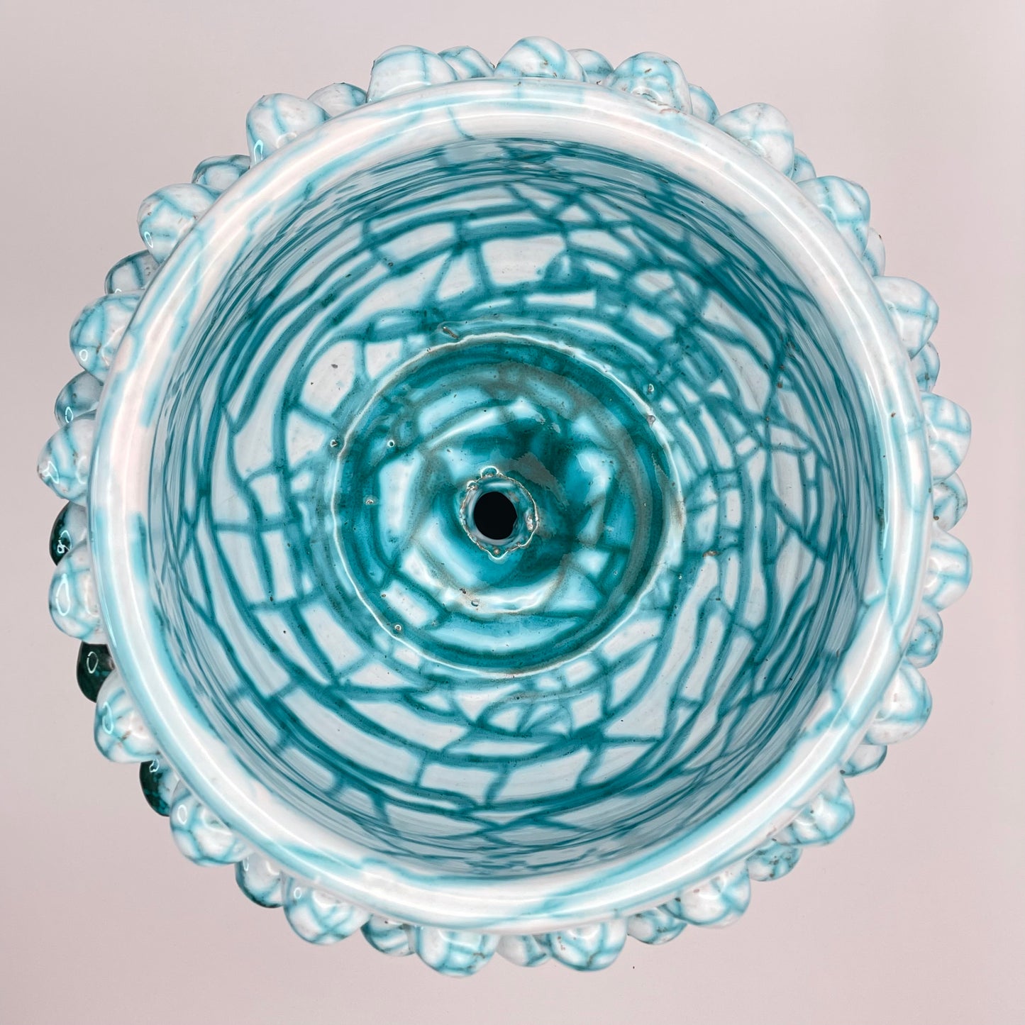 Keramikschale mit Fuß (Mezza Pigna) #4