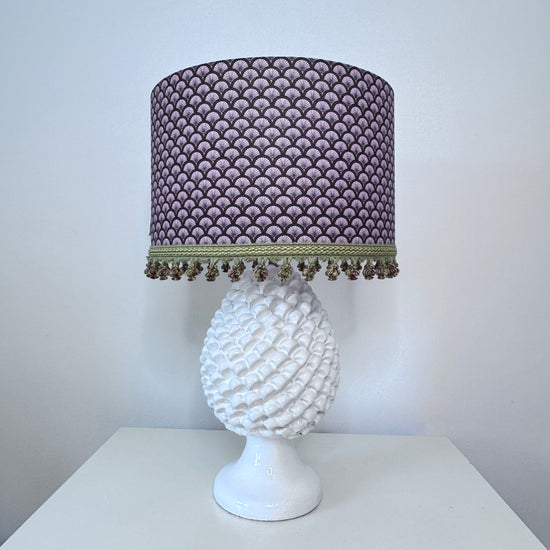 Stehlampe - Pinienzapfen weiß