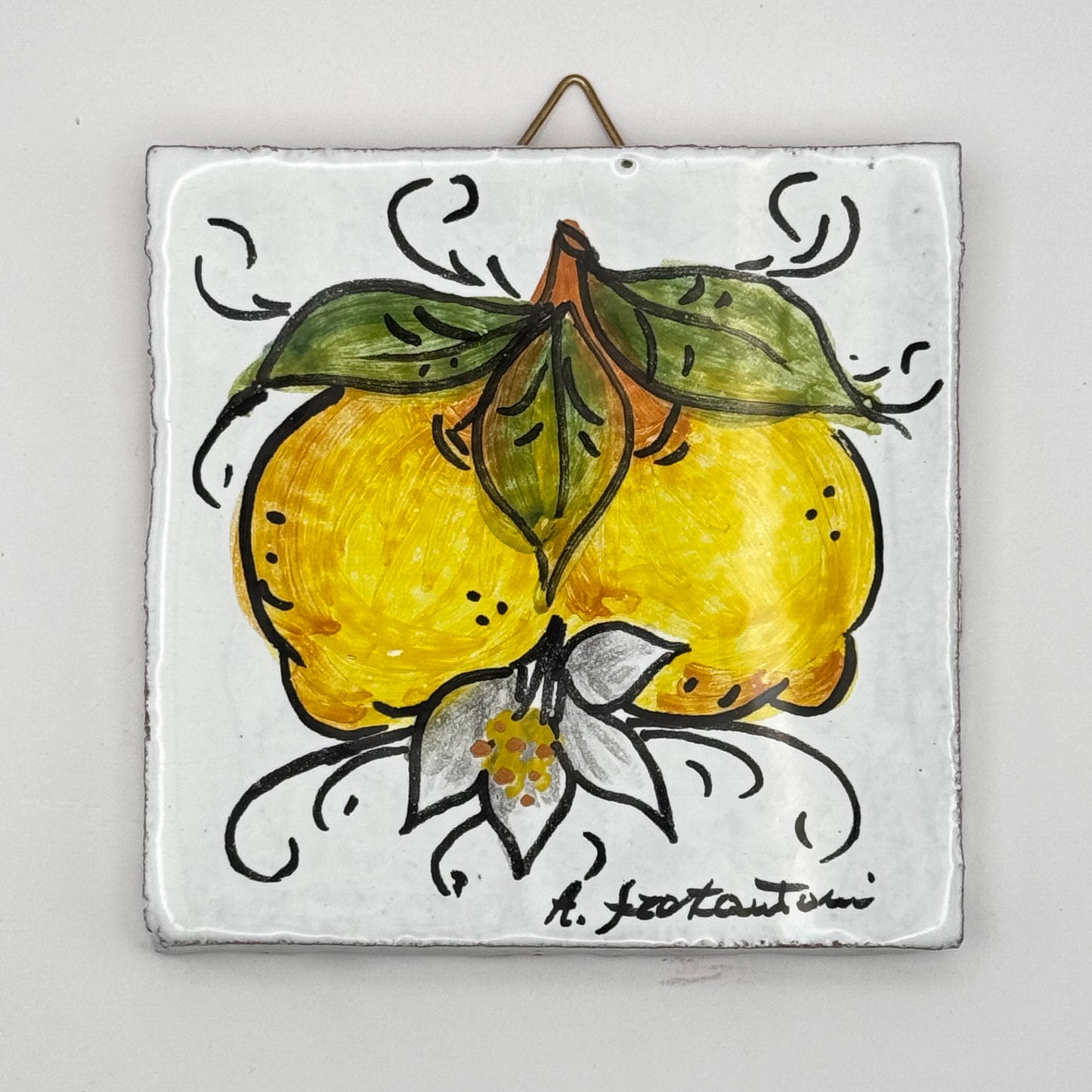 Zitronen - Fliese/Untersetzer