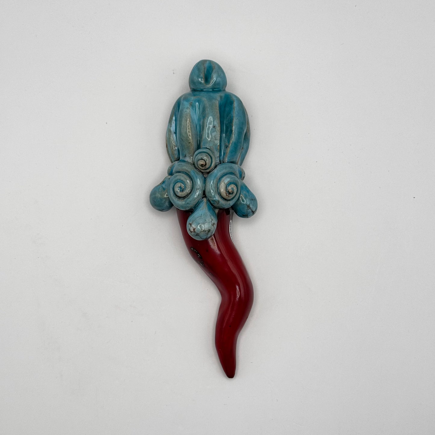 Corno Mis2 (Horn) rosso/turchese Style 2