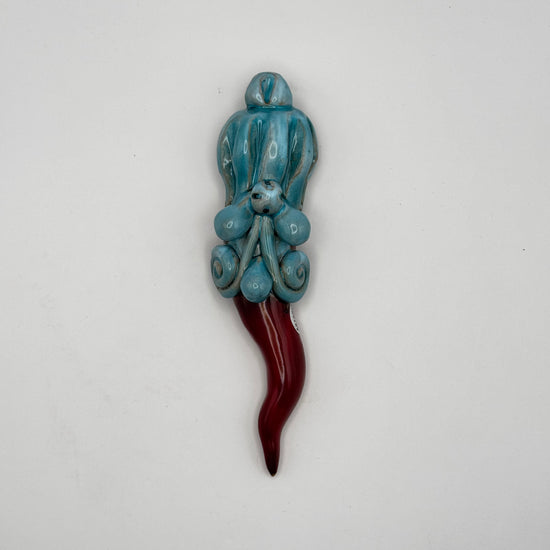 Corno Mis2 (Horn) rosso/turchese Style 3