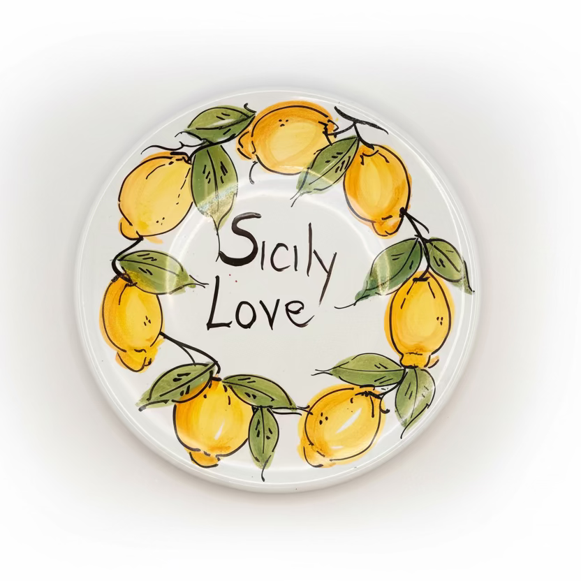 Keramikteller „Sicily Love“ Limoni #1– Ø 18 cm