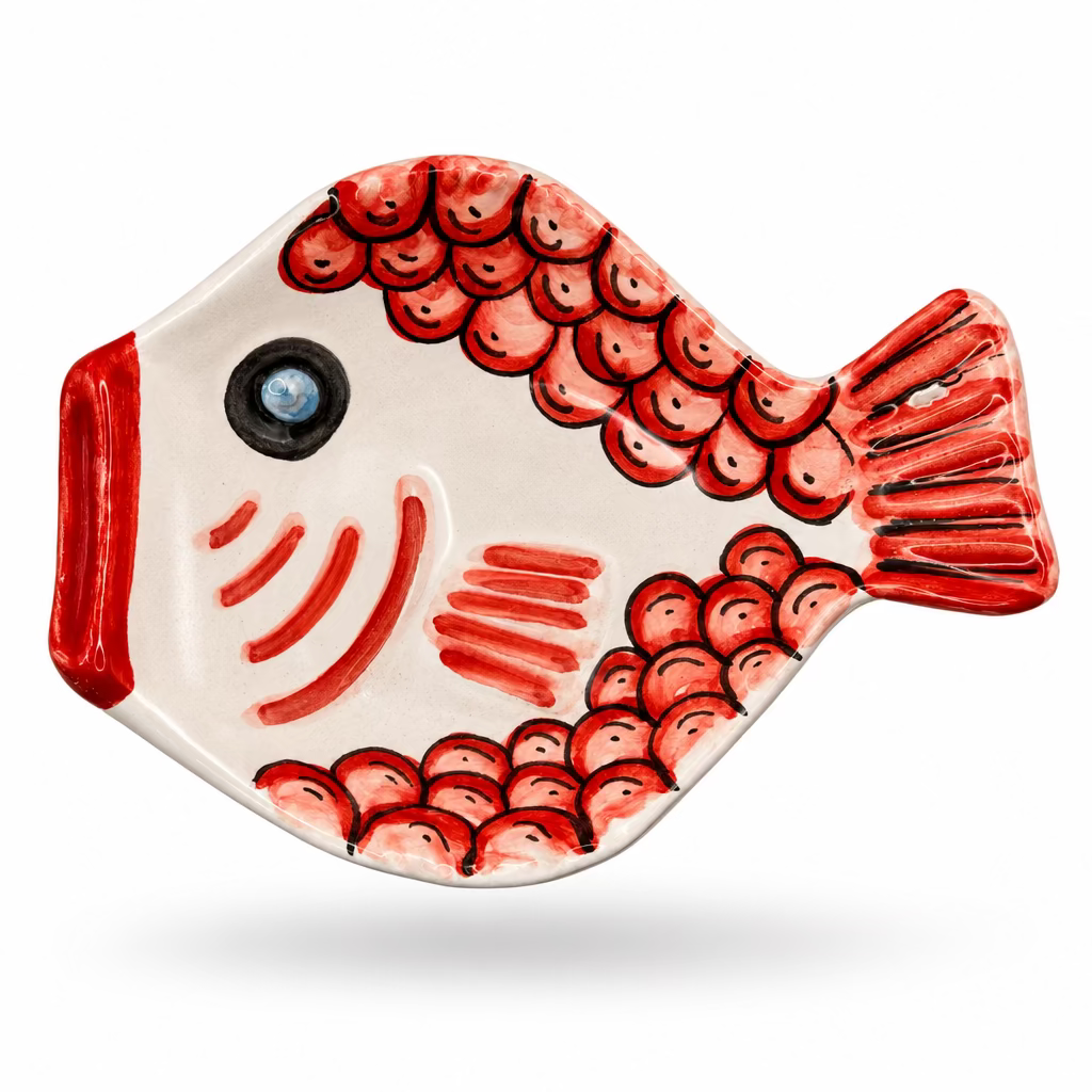 Fischteller/Piatto Pesce bunt 26x19 #6