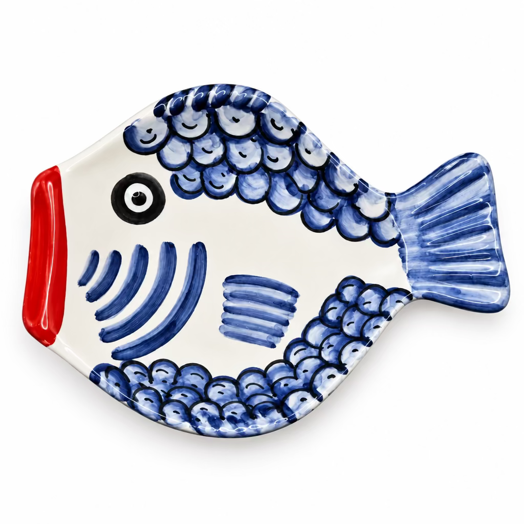 Fischteller/Piatto Pesce bunt 26x19 #8