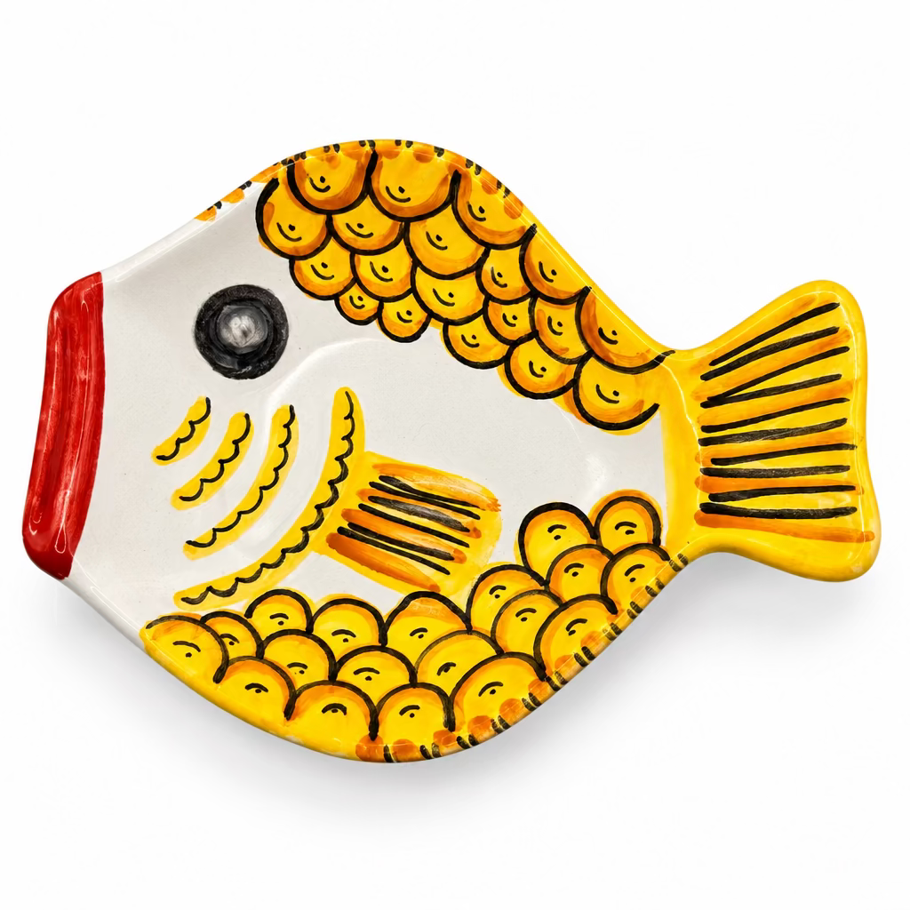 Fischteller/Piatto Pesce bunt 26x19 #9