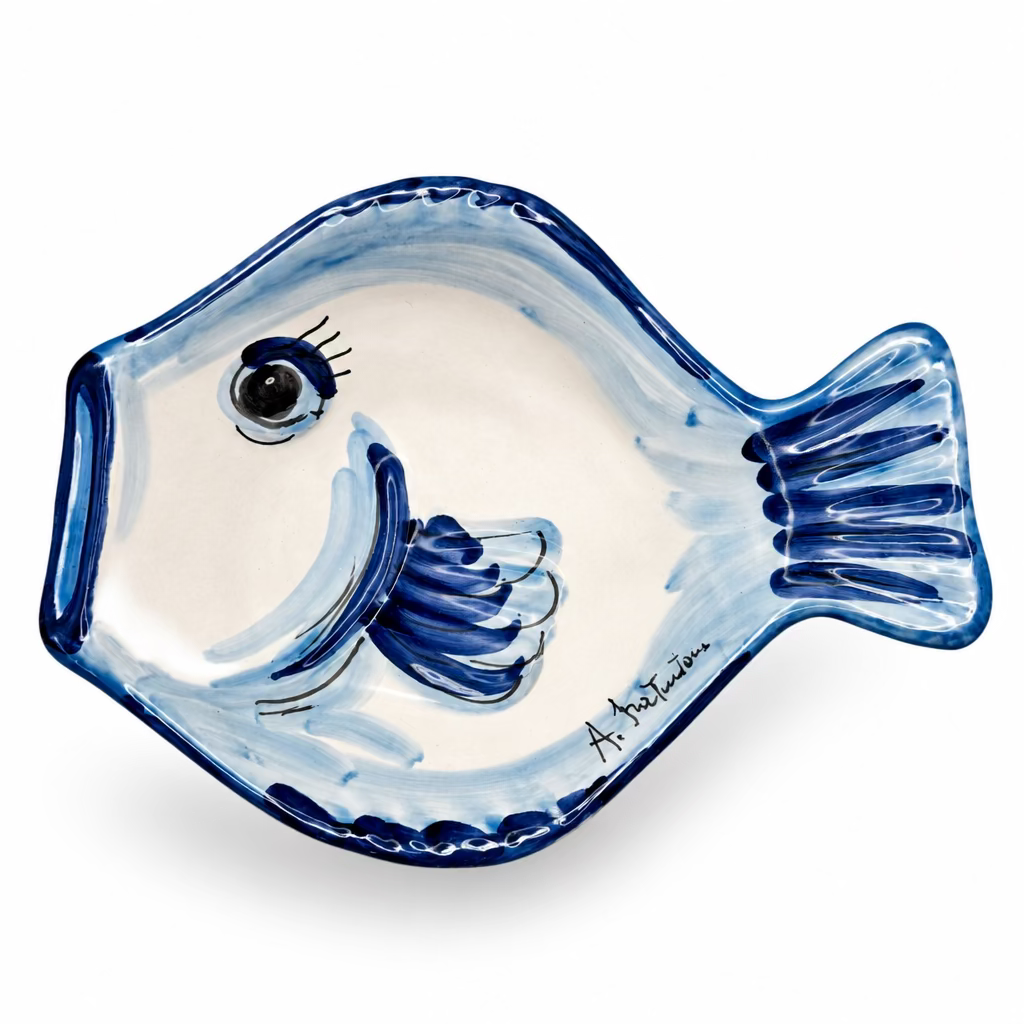 Fischteller/Piatto Pesce bunt 26x19 #3