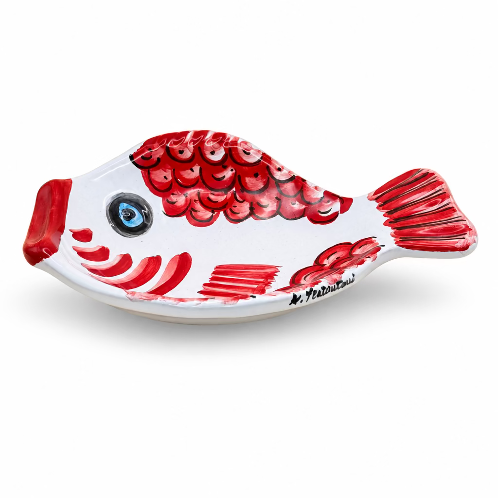 Fischteller/Piatto Pesce bunt 26x19 #5
