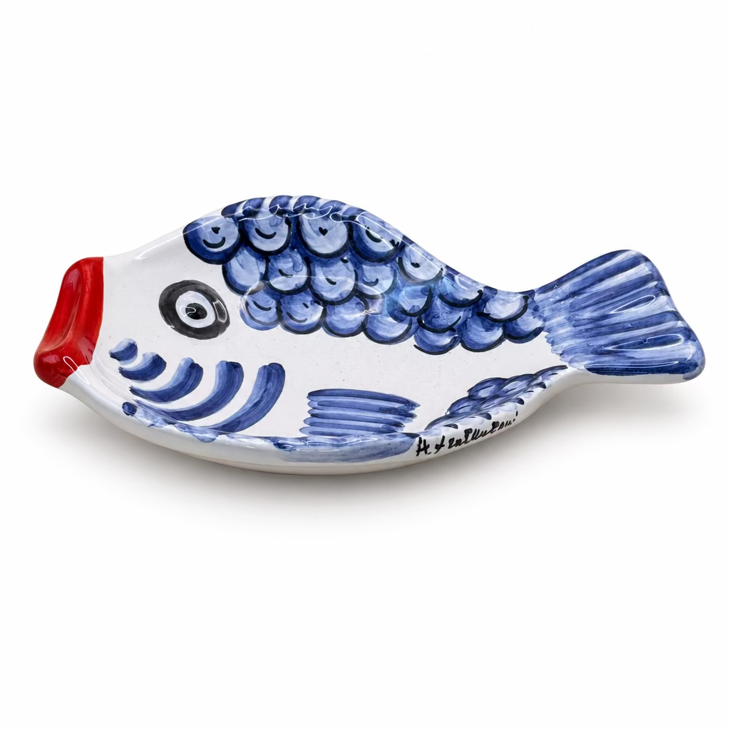 Fischteller/Piatto Pesce bunt 26x19 #8