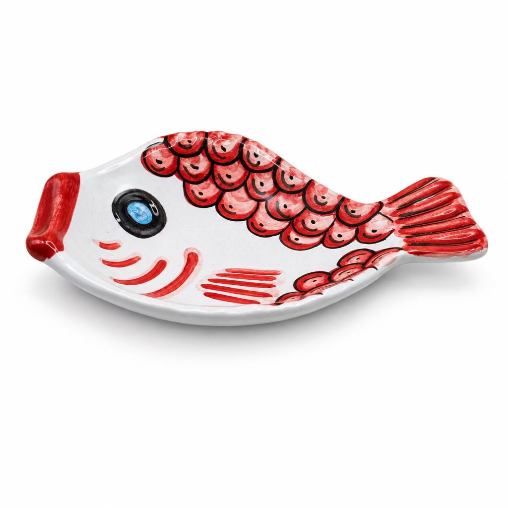 Fischteller/Piatto Pesce bunt 26x19 #6