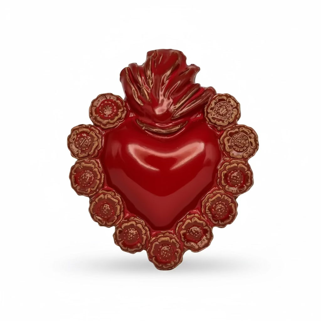 Kleines Herz aus Keramik "Sacro Cuore piccolo" 32