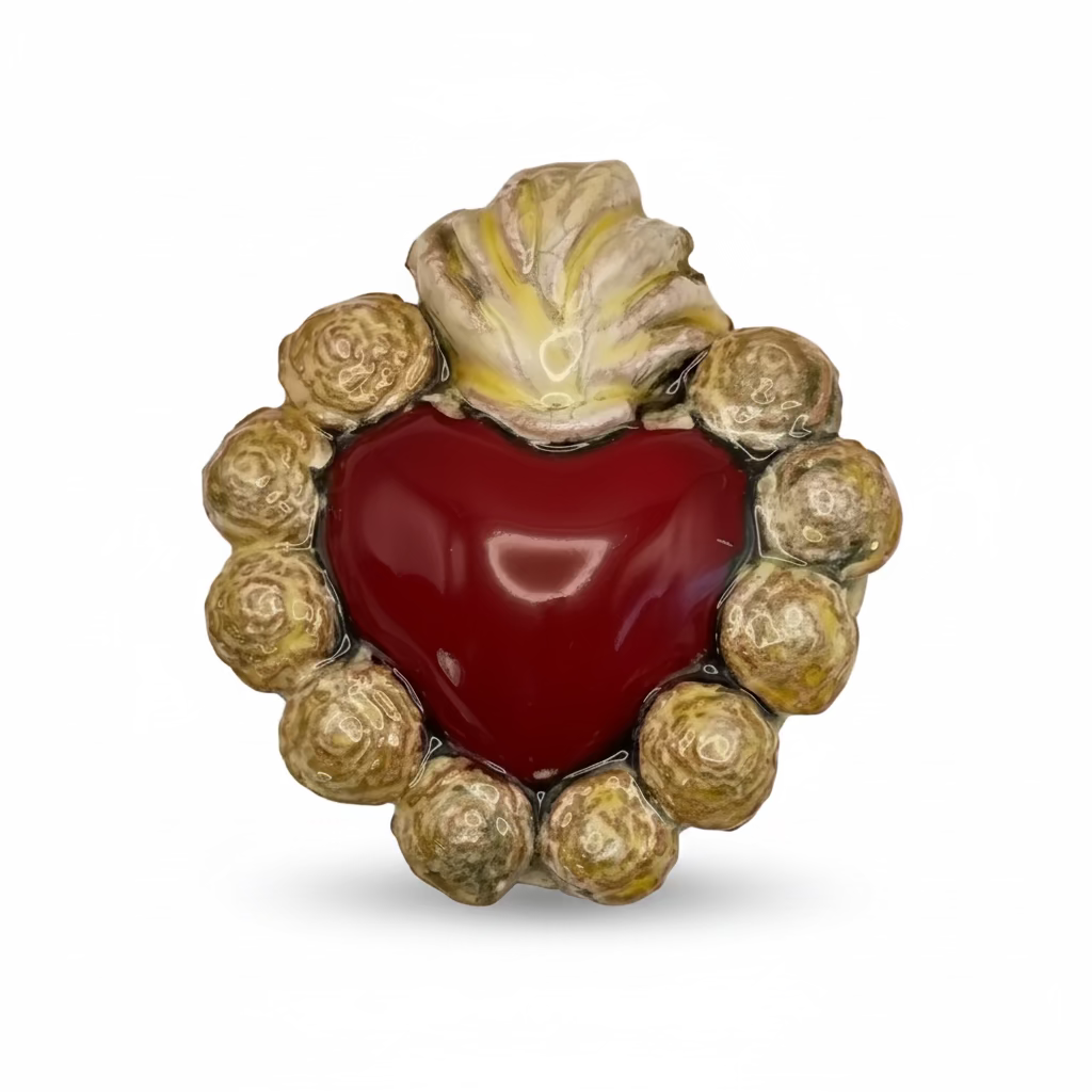 Kleines Herz aus Keramik "Sacro Cuore piccolo" 36